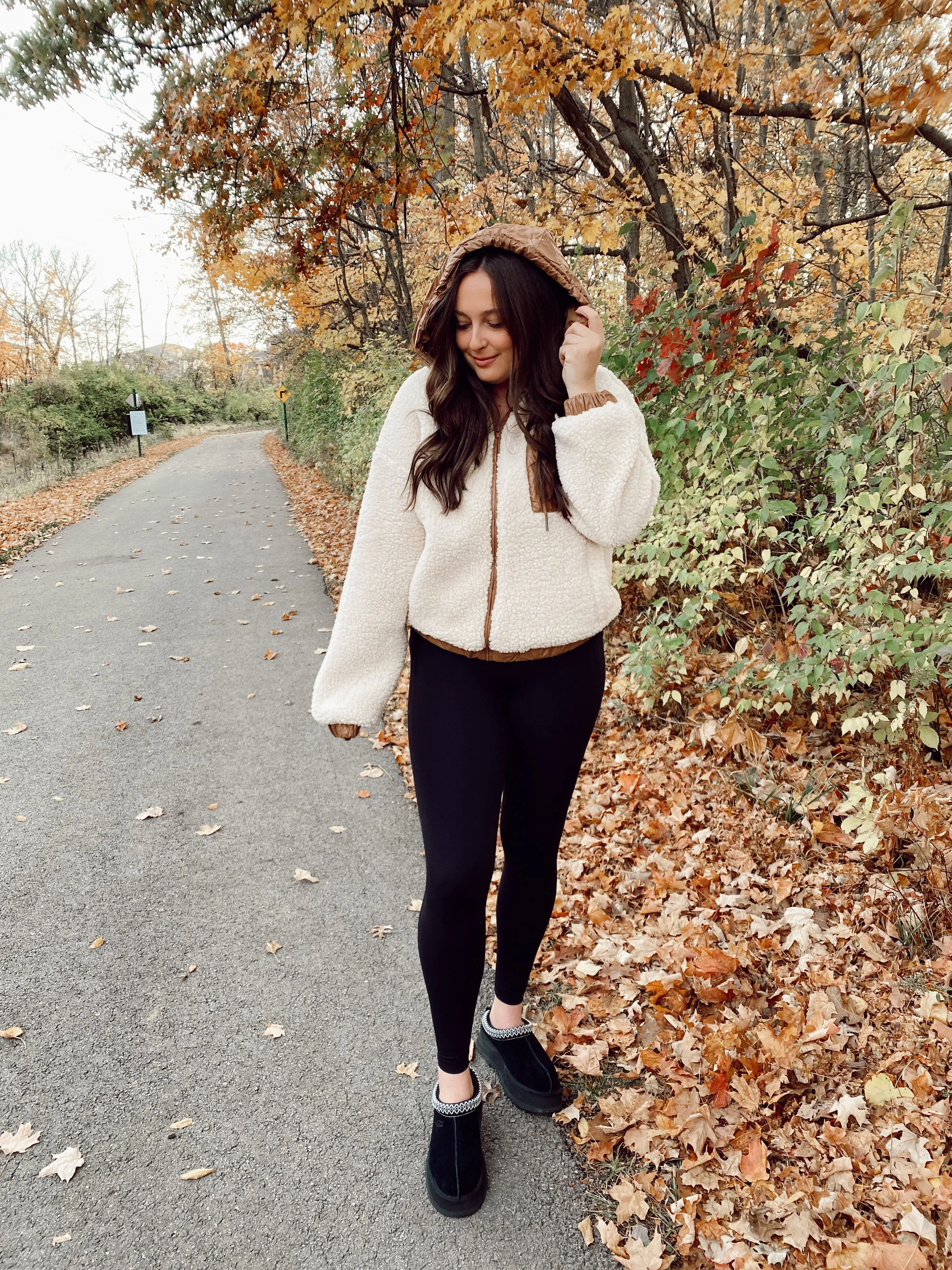 Sherpa Hooded Nylon Jacket