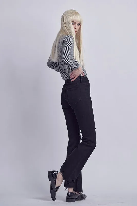 Stretch Denim Flare leg Jean