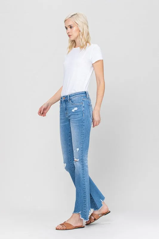 Stretch Denim Flare leg Jean