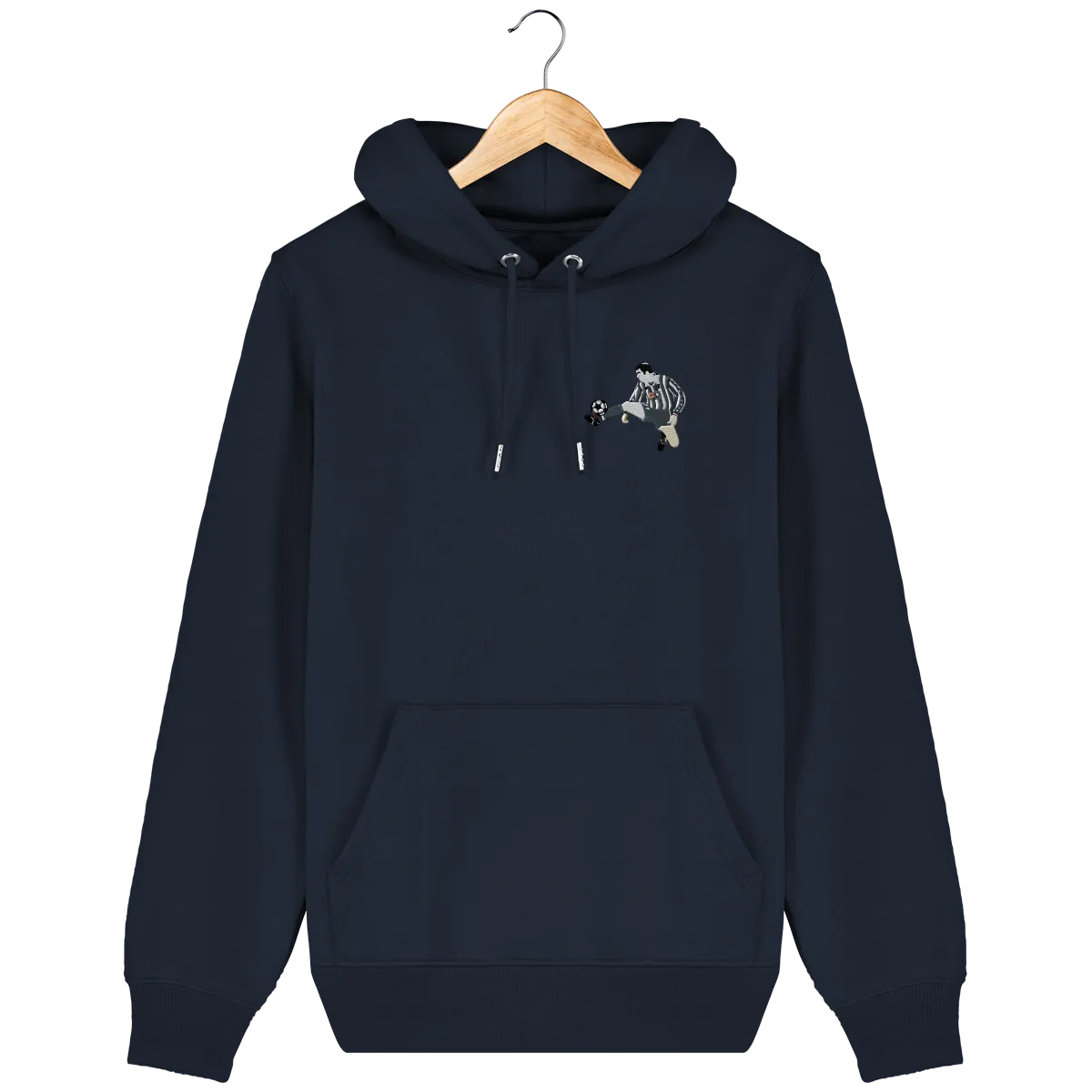 Sweat capuche Zizou Juve brodé