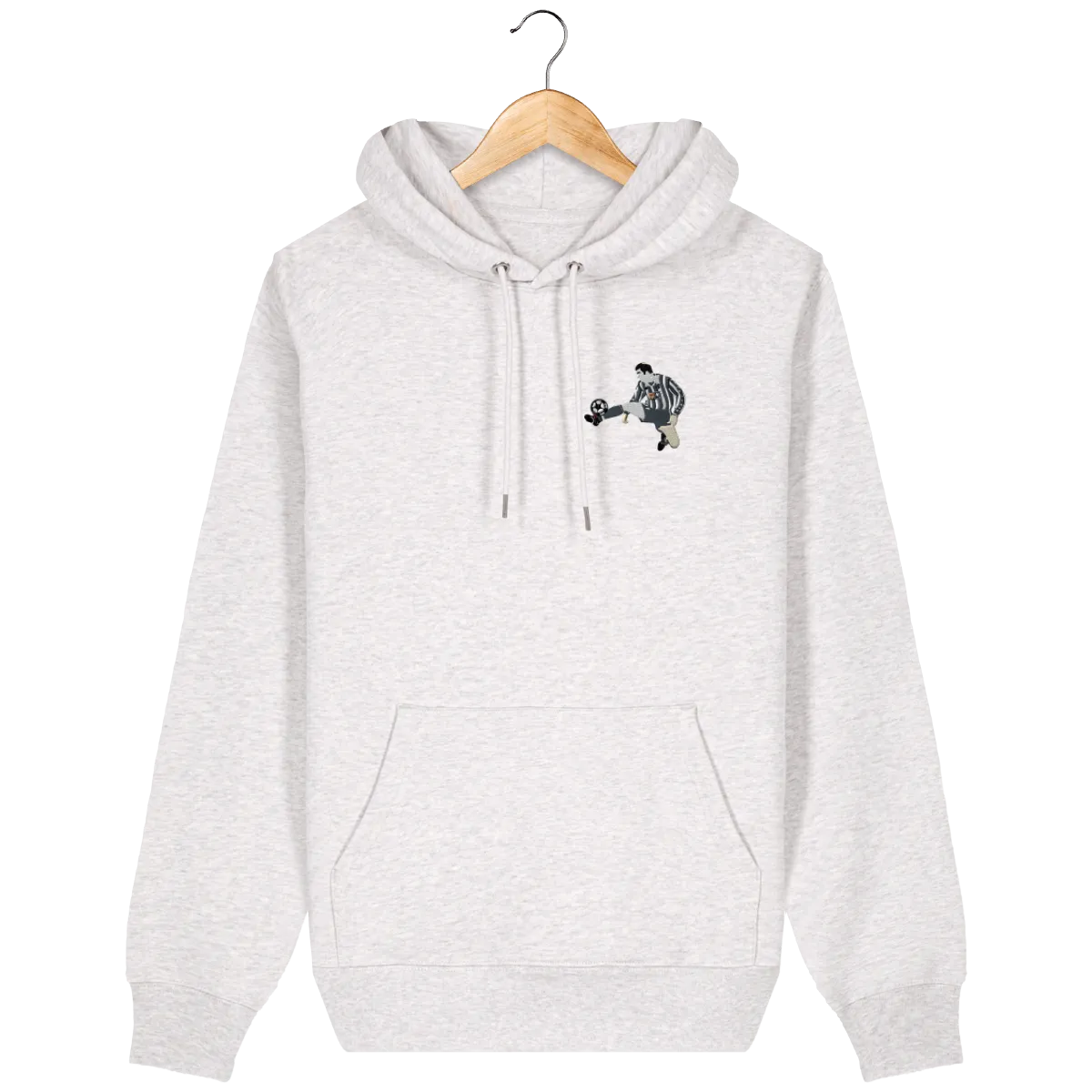 Sweat capuche Zizou Juve brodé