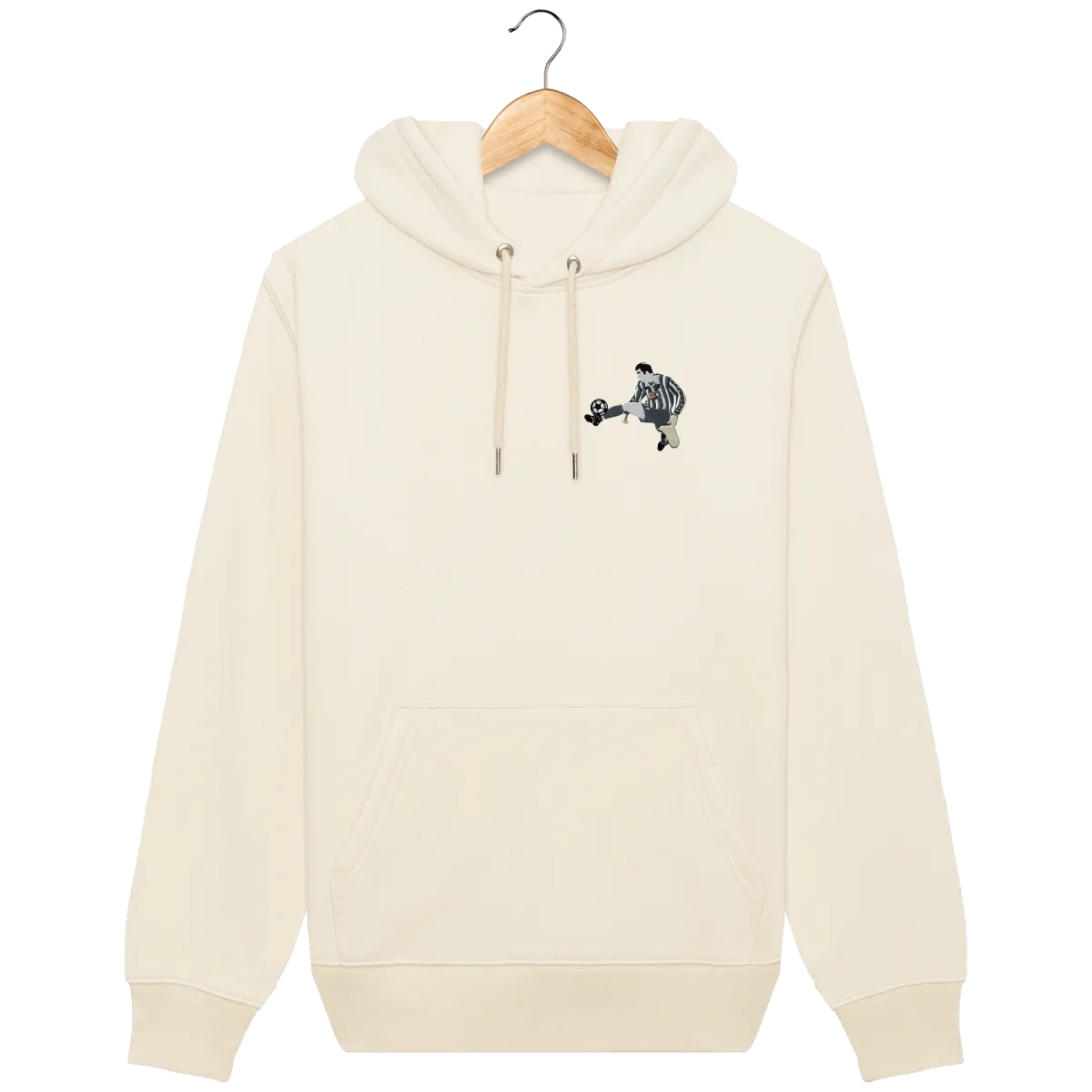 Sweat capuche Zizou Juve brodé