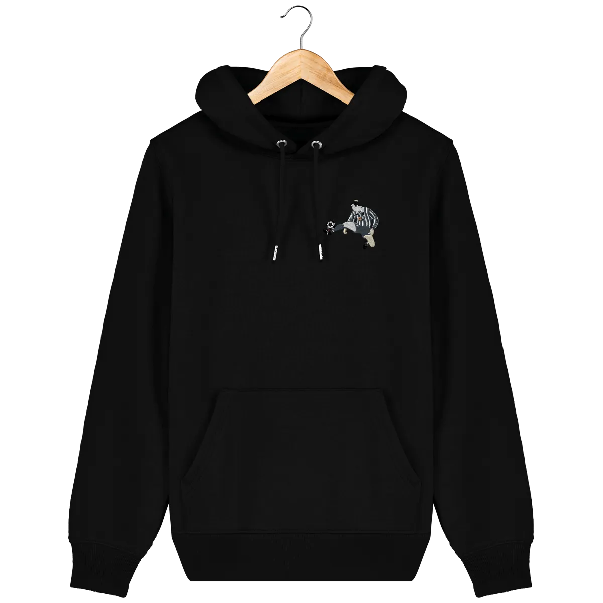 Sweat capuche Zizou Juve brodé