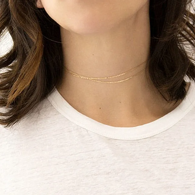 Trendy gift for women Boho Layering Choker