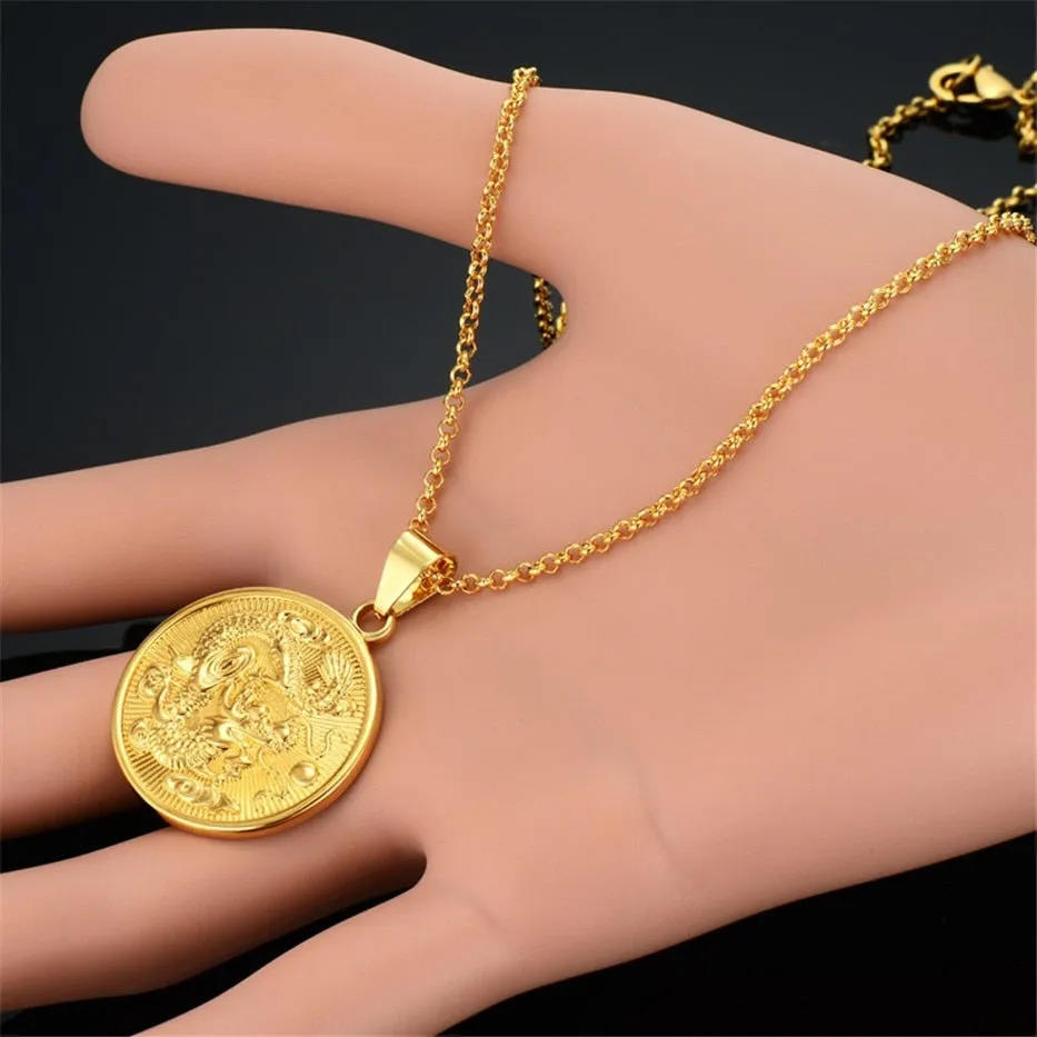 Vintage Jewelry Dragon Golden Trendy