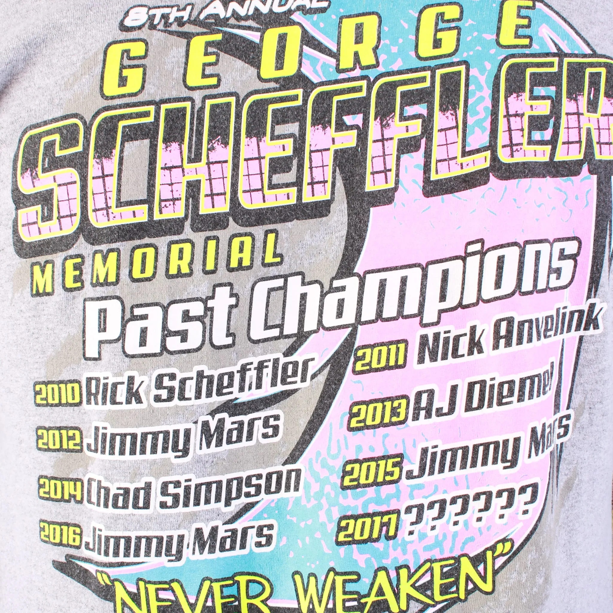 Vintage 'Never Weaken' T-Shirt