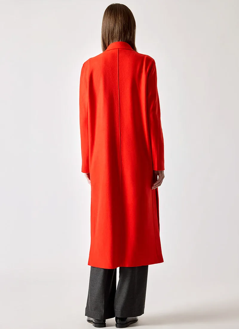 Wool and Cashmere Long Patch Pocket Coat